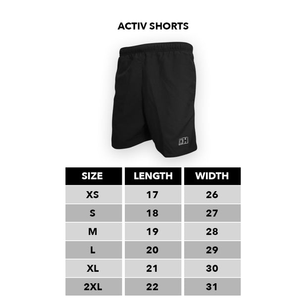 Black with Dots Activ Shorts