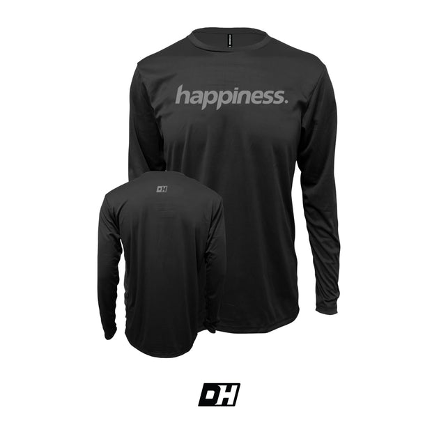 Black & Grey Happiness Long Sleeves