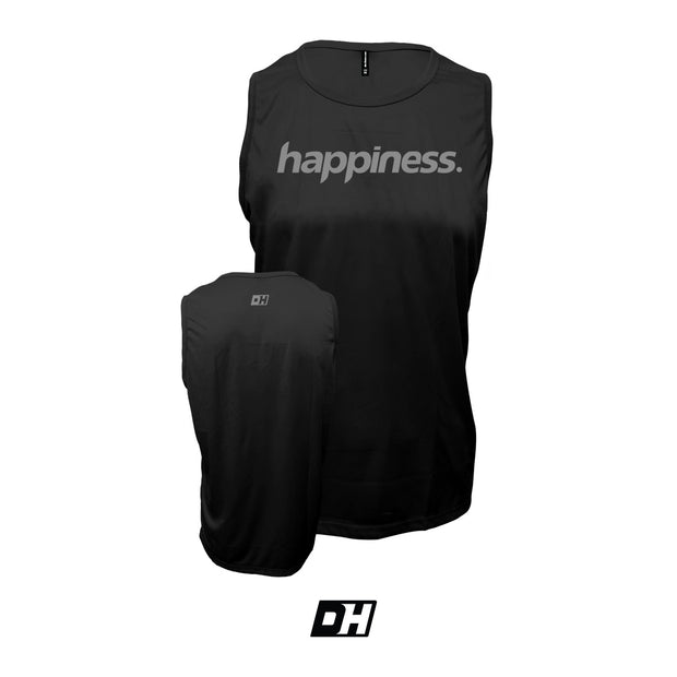 Black & Grey Happiness Tank